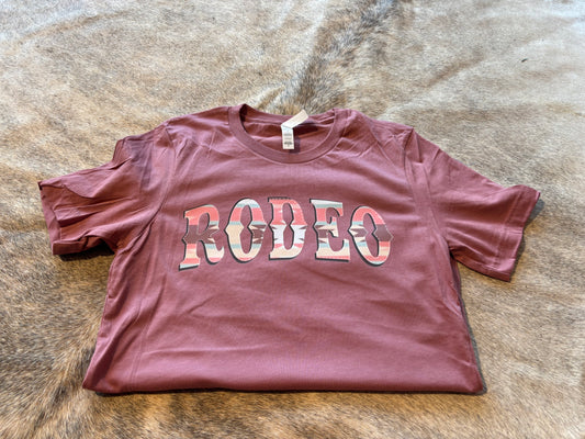 Rodeo western logo tee