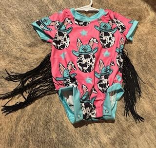 Easter fringe onsie