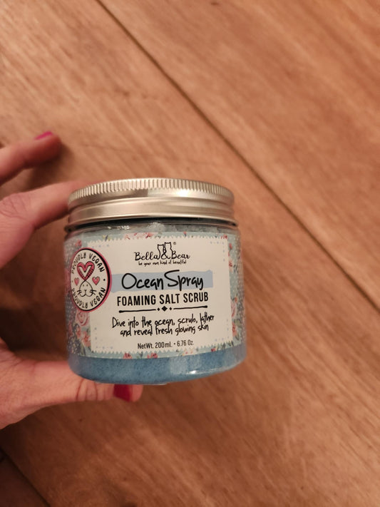 Bella and bear- Ocean spray foaming salt scrub